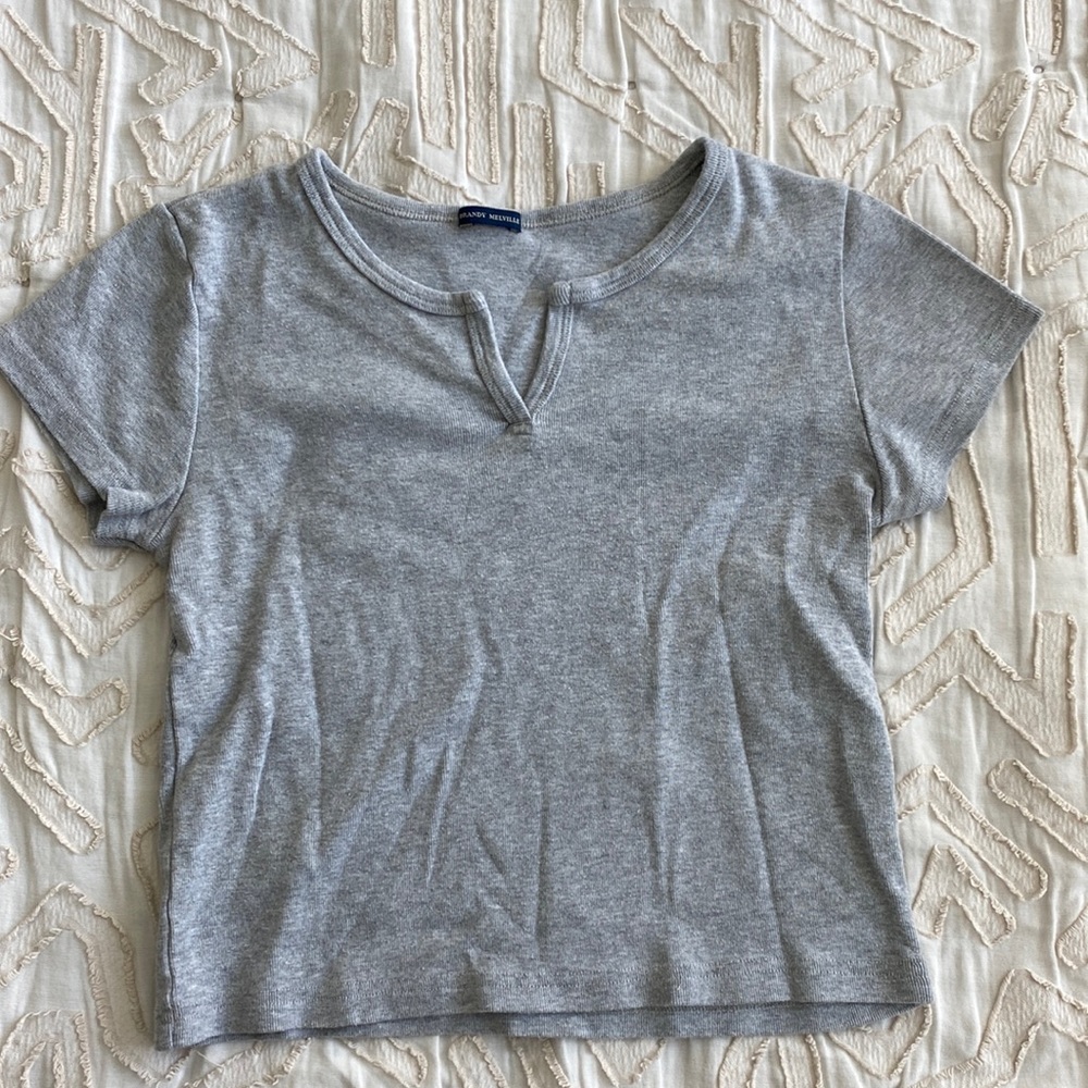 Brandy Melville Gray T shirt